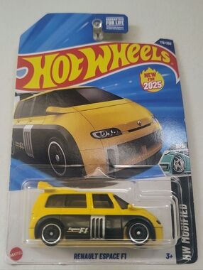 Renault Espace F1 Hot Wheels 2025 HW Modified 5/5 Yellow Diecast